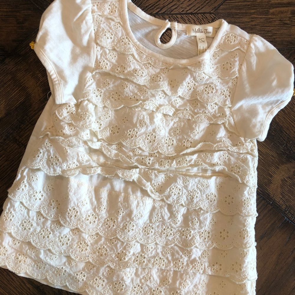 NWOT girls ivory shirt